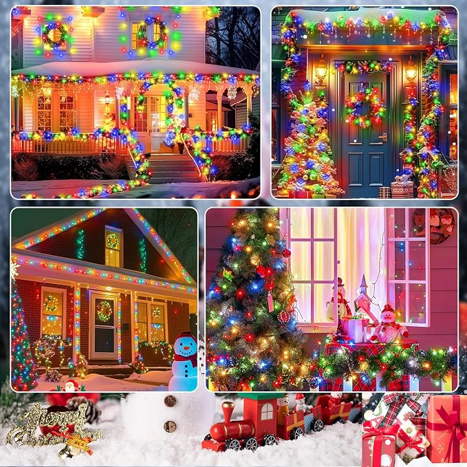 6-Pack Solar String Lights, 600 LED Extra-Long 236Ft Solar Christmas Lights - Image 7