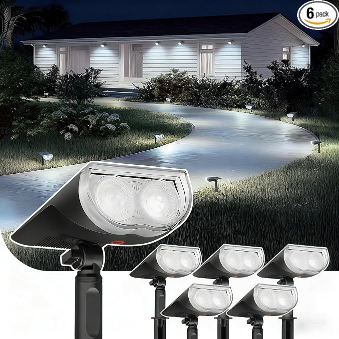 Linkind Solar Lights Outdoor StarRayS, Bright Solar Spot Lights Outdoor by Linkind