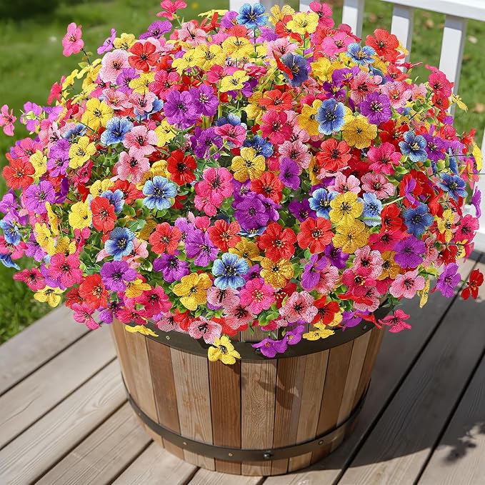 Alupssuc 32 Bundles Artificial Flowers - Image 2