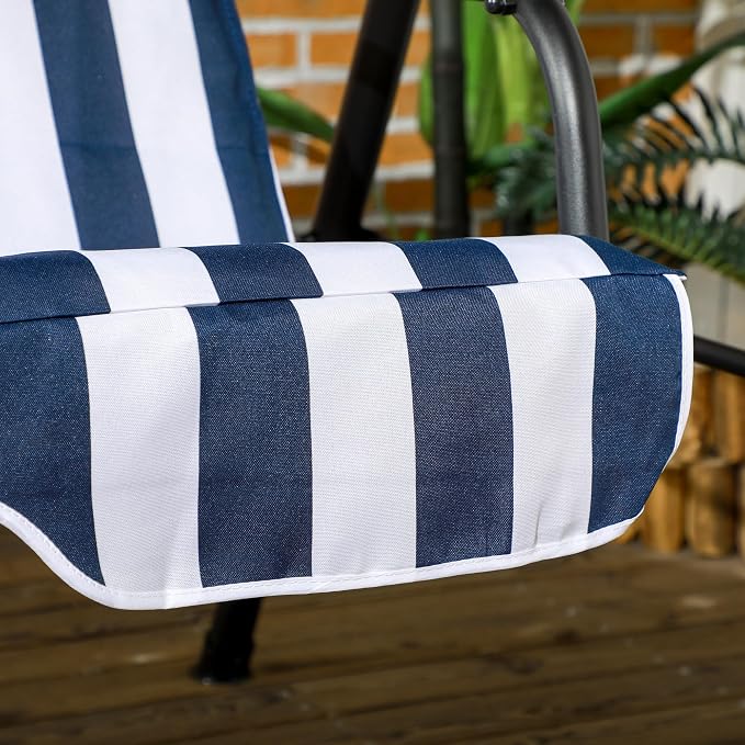 Outsunny 3-Seat Outdoor Patio Swing Chair - Image 9