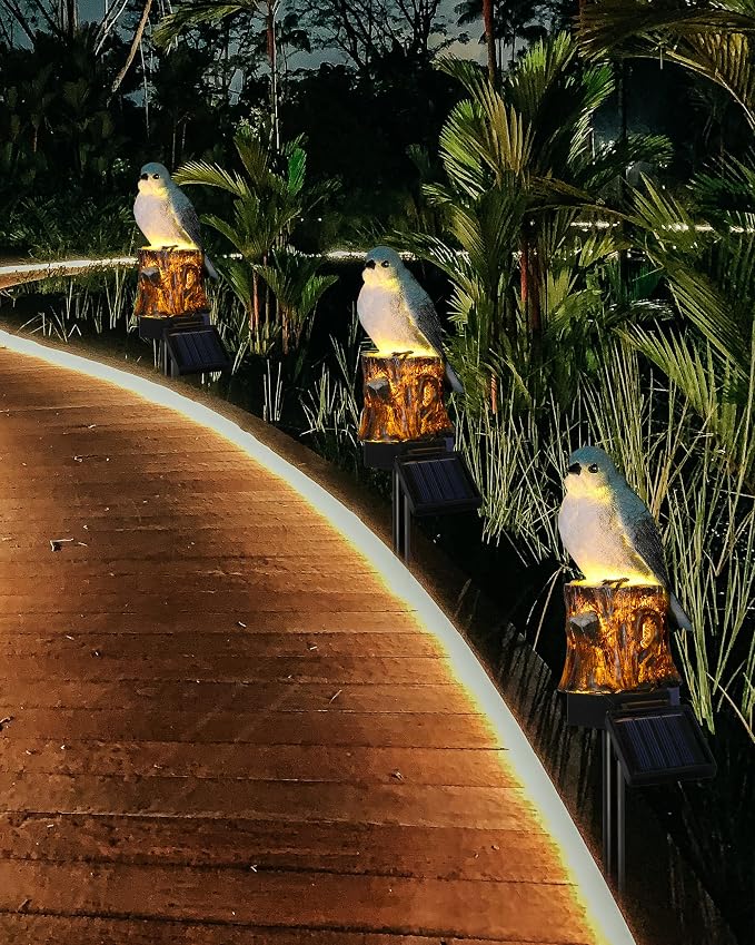 iStatue Bird Solar Decorative Garden Stake Lighting, Waterproof Cute Animal - Image 5