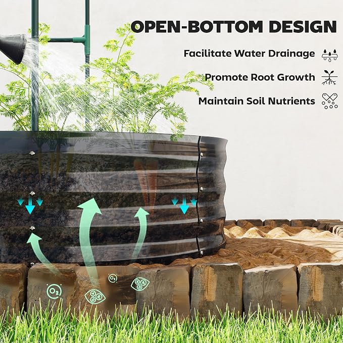 Outsunny Galvanised Raised Garden Bed - Image 9