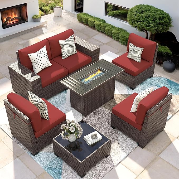 7 Piece Patio Furniture Set by VonzoyHome