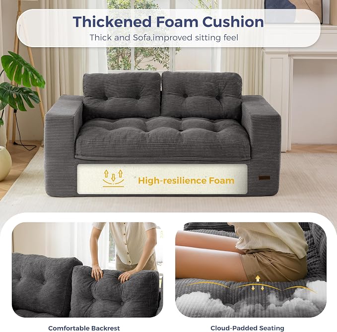 MAXYOYO 63" Loveseat Sofa Couch - Image 4
