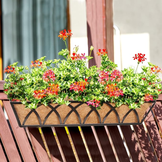 Y&M 30" Coco Liner for Window Box Deck Basket Planter Trough Coconut Fiber - Image 7