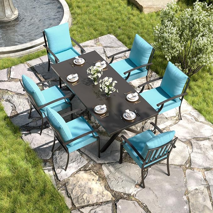Kullavik 7 PCS Outdoor Dining Table Set by KULLAVIK