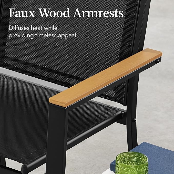 Best Choice Products 4-Piece Outdoor Textilene Patio Conversation Set, Backyard - Image 5