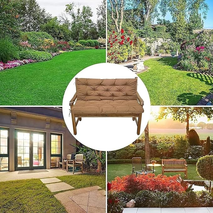 Swing Cushion Replacement Outdoor Porch Waterproof Bench Cushion 2-3 Seater - Image 6