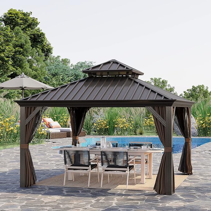 Outsunny 12' x 12' Hardtop Gazebo - Image 2