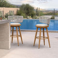 PURPLE LEAF Outdoor Bar Stools Set of 2 30 Inch Patio Swivel Bar Stool Chairs by Unknown