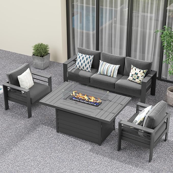 Solaste Aluminum Patio Furniture Set - Image 9