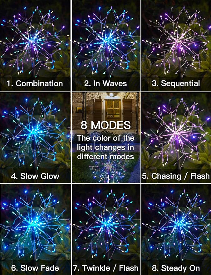 suddus Solar Garden Lights Outdoor Waterproof Decorative, Flowerbed Party - Image 5