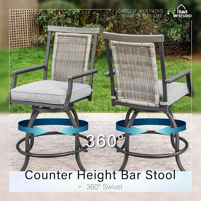 MFSTUDIO 3-Piece Outdoor Bar Set - Image 2
