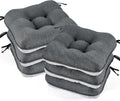 BETU Chair Cushions for Dining Chairs Set of 6, 3.5" Thick Kitchen Table Chair by BETU