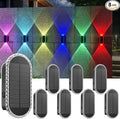8PK Solar Fence Lights Outdoor by LIANGLOME
