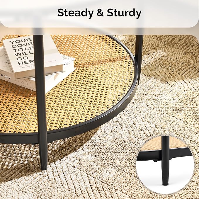 VINGLI 30" Round Coffee Table - Image 5