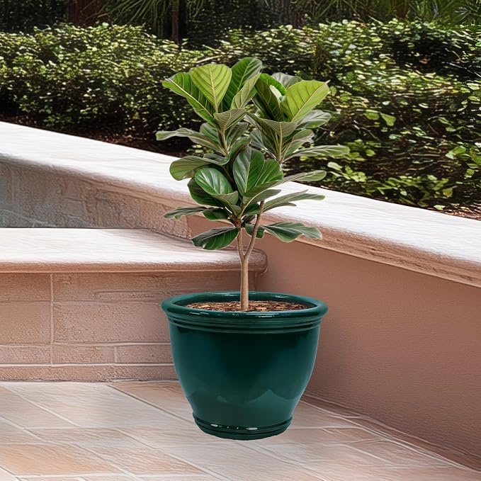 Sunnydaze Large Ceramic Plant Pot - Image 7