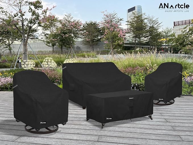 Swivel Patio Chair Covers 2 Pack, Waterproof Heavy Duty Outdoor Chair Covers - Image 7