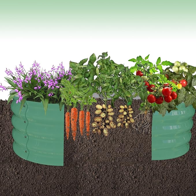 Garvee 2 Pack Galvanized Raised Garden Bed, Outdoor Planter Box - Image 5