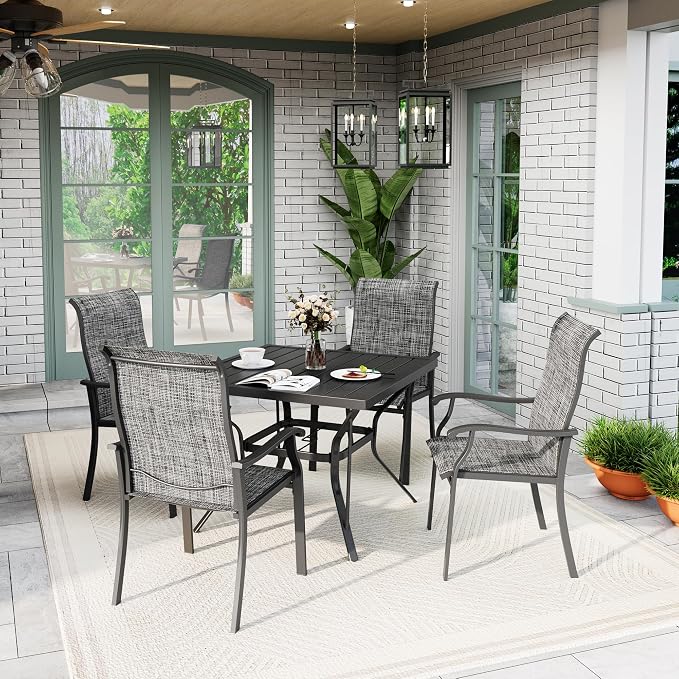 5-Piece Outdoor Dining Set, Patio Furniture Set - Image 4