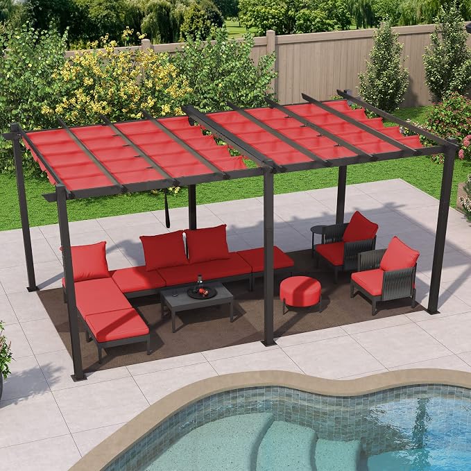 PURPLE LEAF 10' X 18' Outdoor Pergola - Image 8