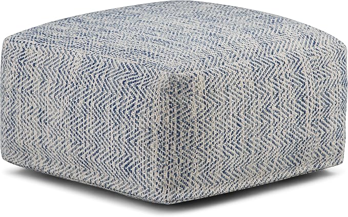 SIMPLIHOME Nate Square Pouf by SimpliHome
