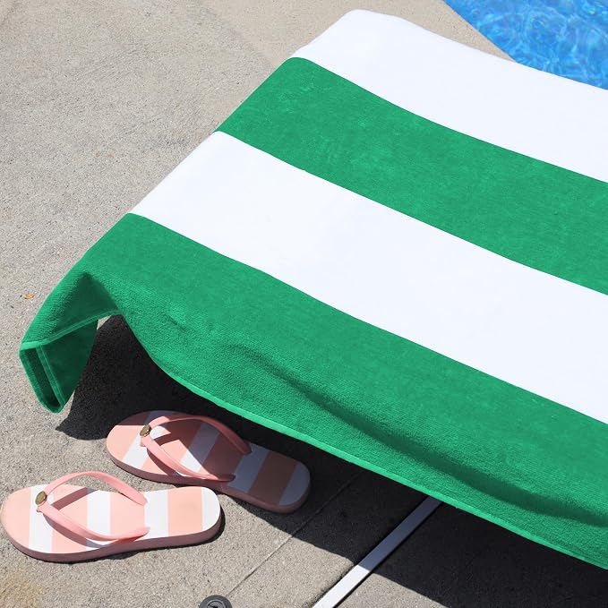 Superior Cabana Cotton Lounge Chair Cover, Outdoor Towel/Chaise Furniture Covers - Image 9