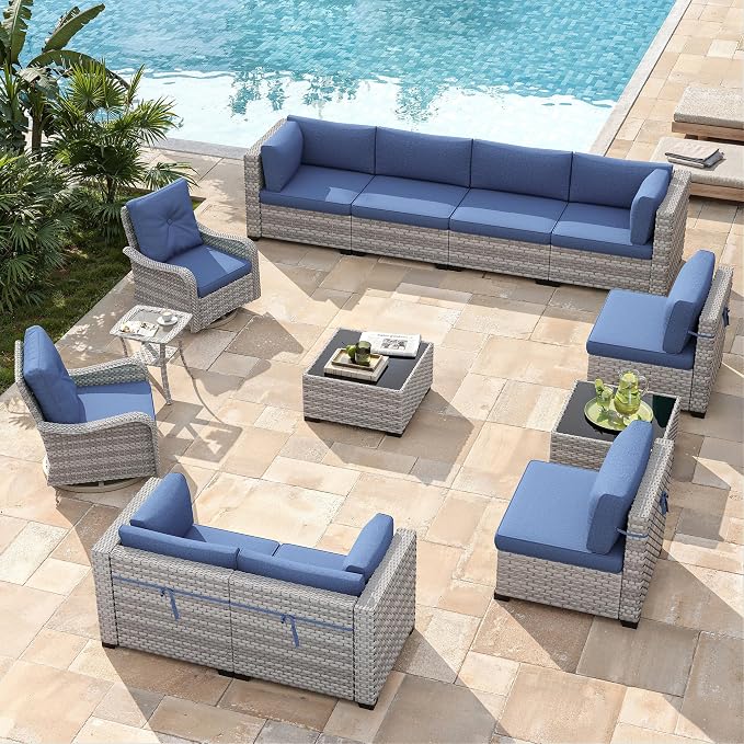10-Seat Modern Patio Furniture Set - Image 2