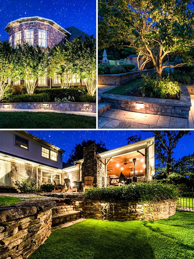5W Retaining Wall Lights, 7 inch LED Hardscape Lighting, Waterproof Low Voltage - Image 5