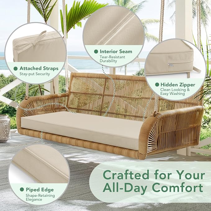 Outdoor Bench Cushion: Waterproof and Fade Resistant Patio Furniture Cushions - Image 4