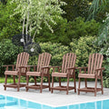 Tangkula Outdoor Bar Stool, HDPE Tall Adirondack Chair by TANGKULA