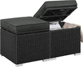 Yaheetech Wicker Ottomans, Outdoor/Indoor Footstools, Additional Seating by Yaheetech