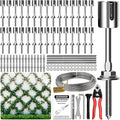 Wire Trellis for Climbing Plants Outdoor, 30-Set Wall Wire Trellis Kit by Acemaker