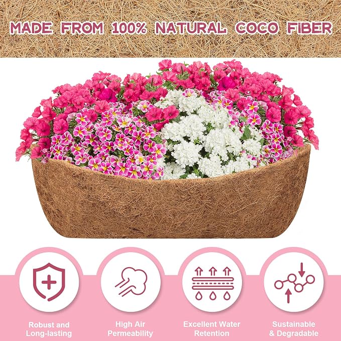 Riare 2 Pack 36 Inch Trough Coco Coir Liners - Image 3