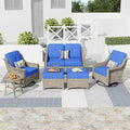 HOOOWOOO 6 Piece Patio Furniture Conversation Sets by DesignforBetterLife