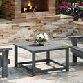WestinTrends Malibu Low Outdoor HDPE Square Patio Coffee Table by WestinTrends