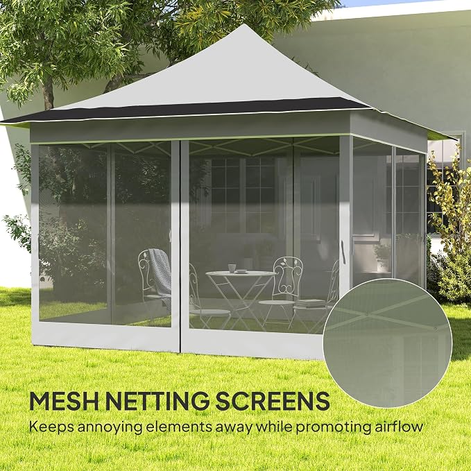Outsunny 12 x 12 ft. Pop Up Canopy Tent - Image 4