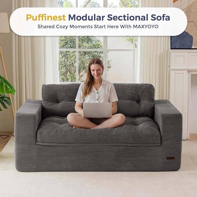 MAXYOYO 63" Loveseat Sofa Couch - Image 7