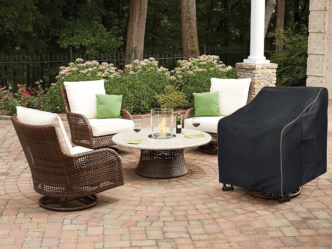 Outdoor Swivel Lounge Chair Cover 2 Pack, Waterproof Heavy Duty Patio Chair - Image 7