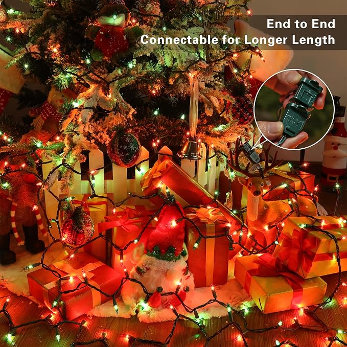 BrizLabs Red & Green Christmas Lights, UL Certified Incandescent Christmas - Image 3