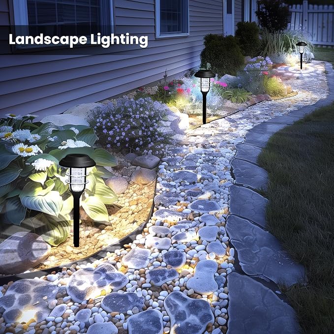 SOLPEX Solar Lights for Outside, Solar Outdoor Pathway Garden Lights Waterproof - Image 6