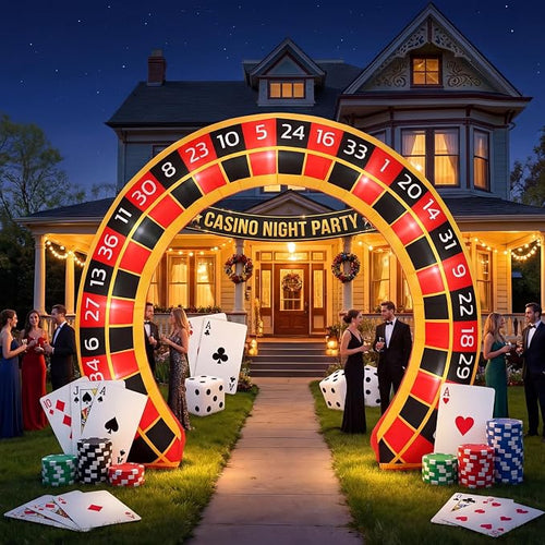 10 ft Casino Night Inflatable Decorations by Gilprop