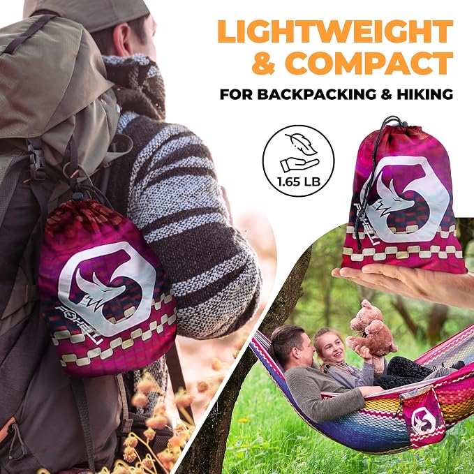 Foxelli Camping Hammock – Ultralight Hammock - Image 4