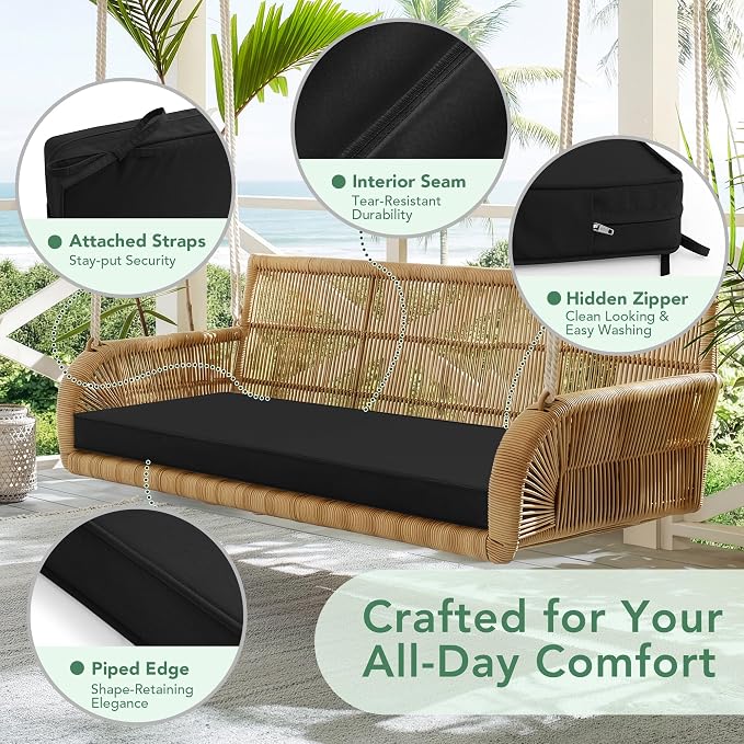 Outdoor Bench Cushion: Waterproof and Fade Resistant Patio Furniture Cushions - Image 4