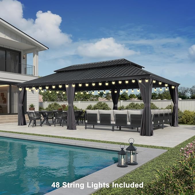 PURPLE LEAF 14' X 24' Outdoor Gazebo - Image 2