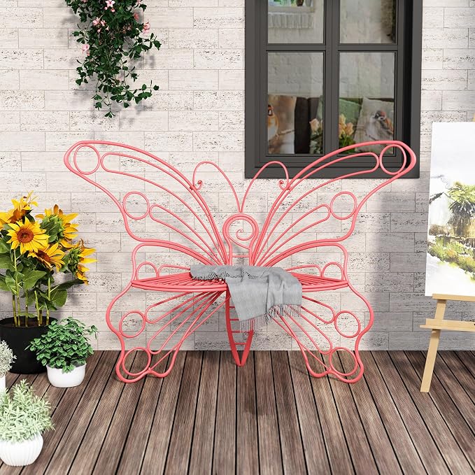 50 Inches Outdoor Bench, Garden Bench by DIBRATY