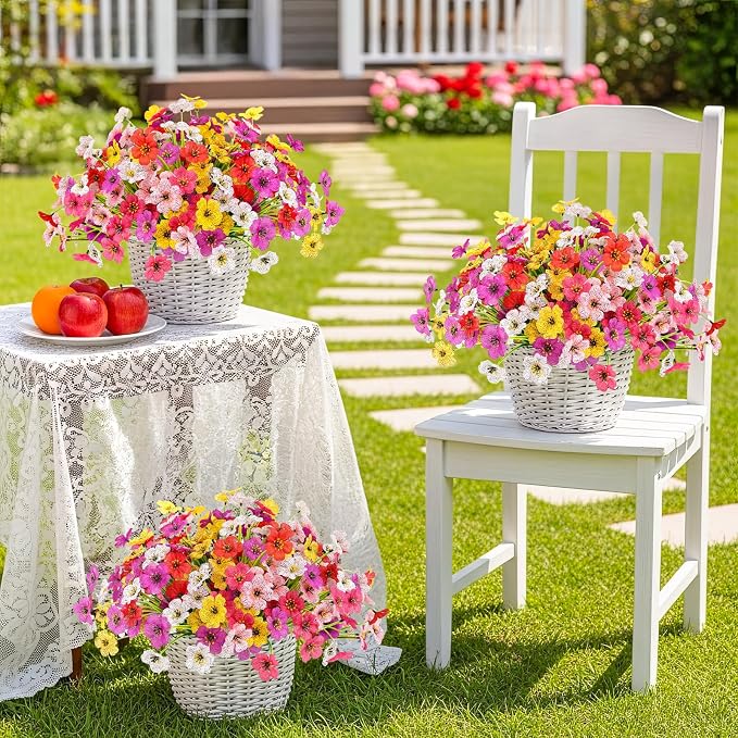 MACTING 12 Bundles Artificial Spring Flowers - Image 6