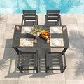 Patio Table and Chairs Set, HDPS 5-Piece Outdoor Dining Set, Patio Furniture by COZYMAN