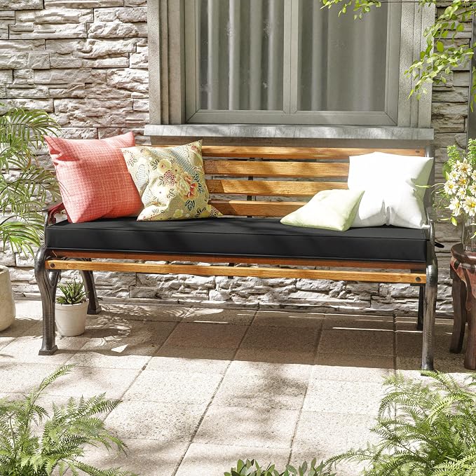 Premium Outdoor Bench Cushions for Patio Furniture 3.5inches Memory Foam Bench - Image 2