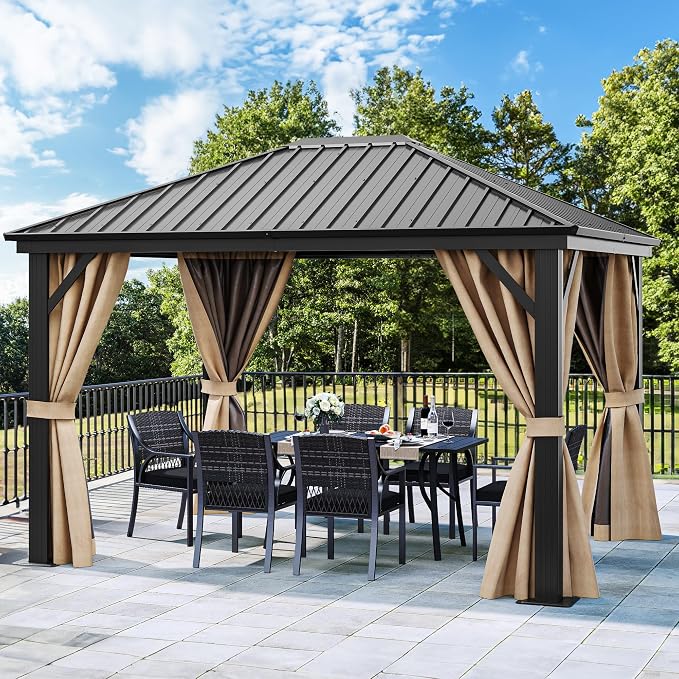 YITAHOME 10x12ft Hardtop Gazebo by YITAHOME